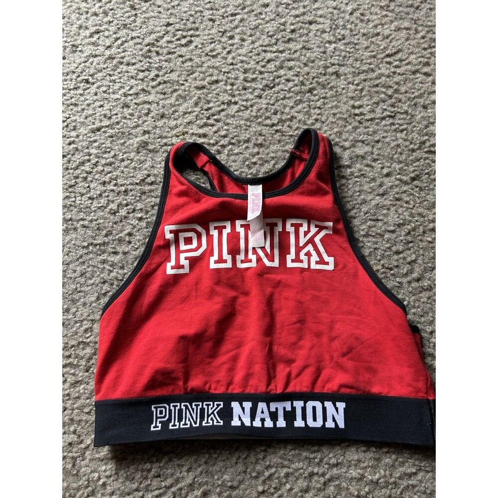 Victorias Secret PINK NATION RED sz Small AA-C Exercise EUC